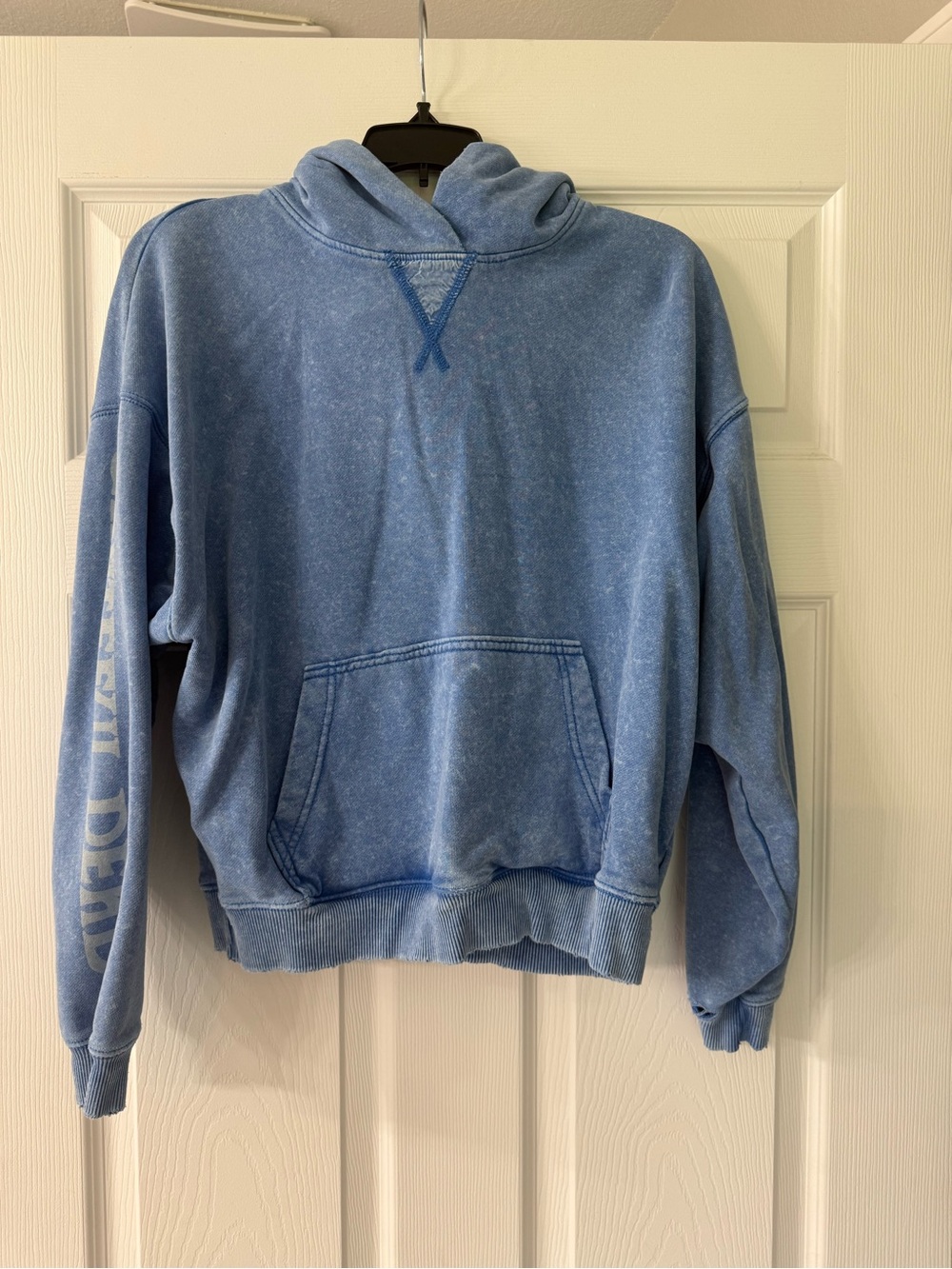 American Eagle Outfitters Grateful Dead Washed Light Blue Hoodie